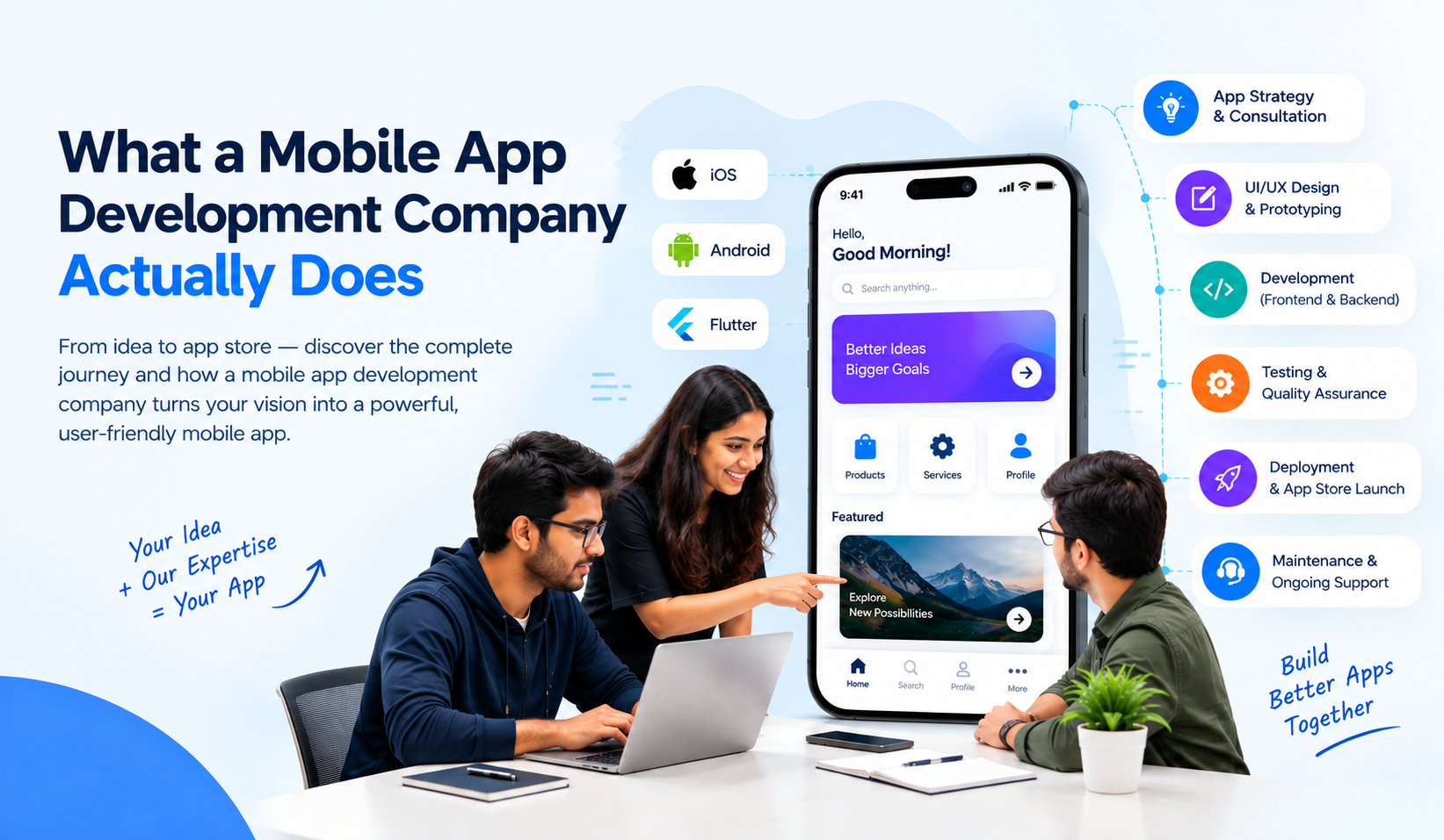 What a Mobile App Development Company Actually Does