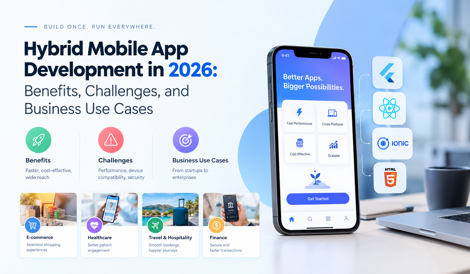 Hybrid Mobile App Development in 2026: Benefits, Challenges, and Business Use Cases